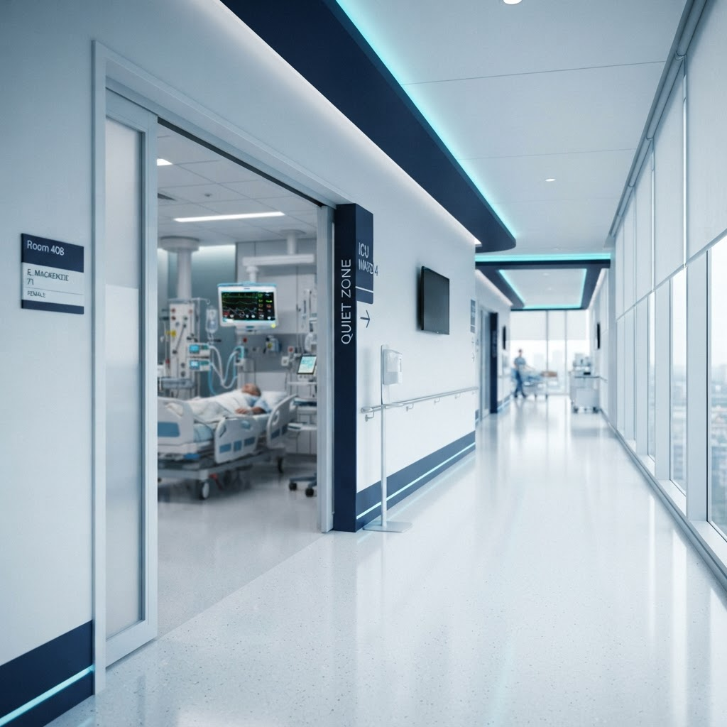 Modern hospital environment with advanced medical equipment